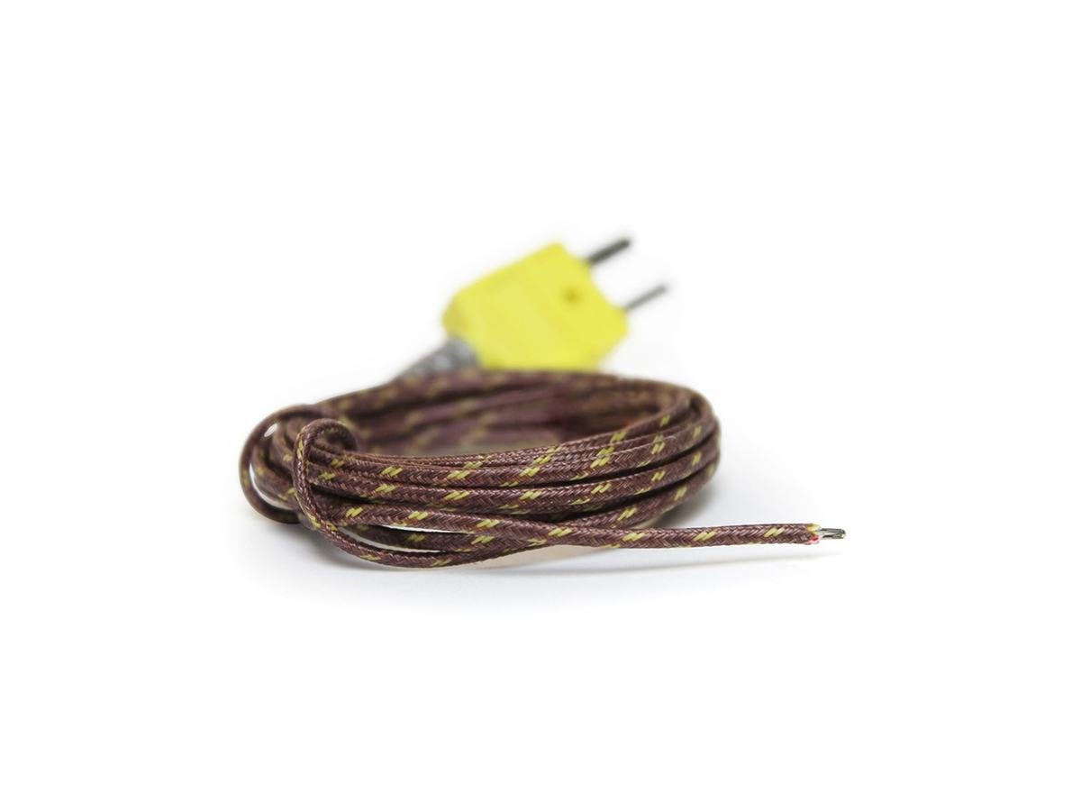 Type K 72″/180″ Glass Braided Thermocouple (4 Pack) (Type K 180" Glass Braided Thermocouple (4 Pack))